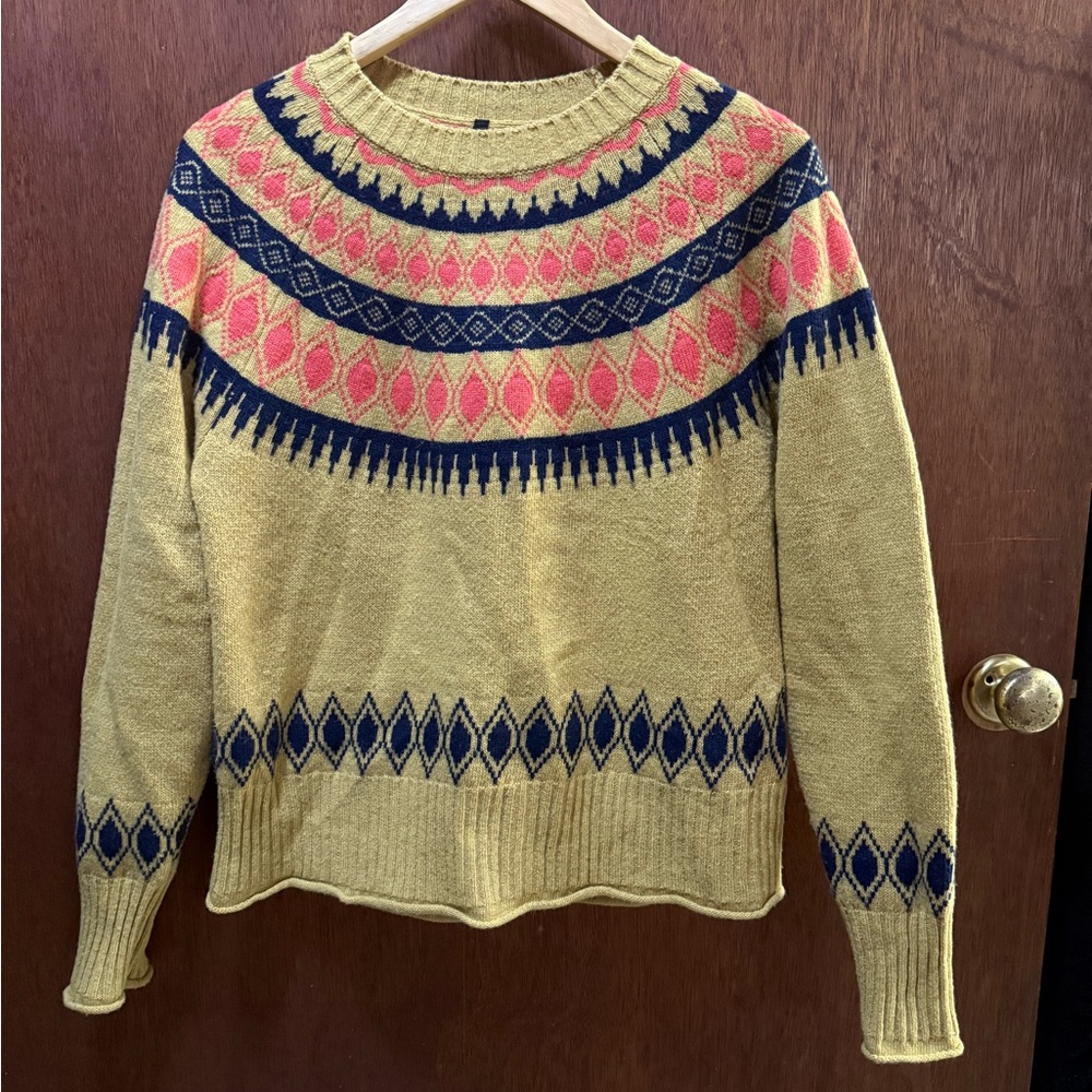 Kuhl Patterned Yellow Sweater